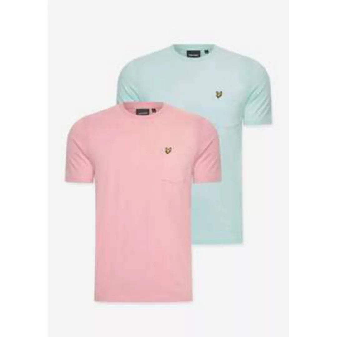 Lyle & Scott  T-Shirts & Poloshirts Pocket 2 pack t-shirt - palm pink - cle günstig online kaufen