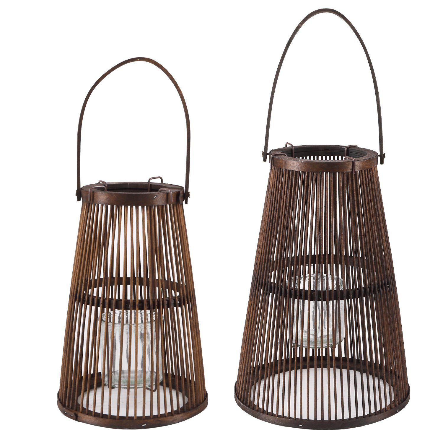 Home4Living Kerzenlaterne Laterne Holzlaterne Windlicht 2er günstig online kaufen