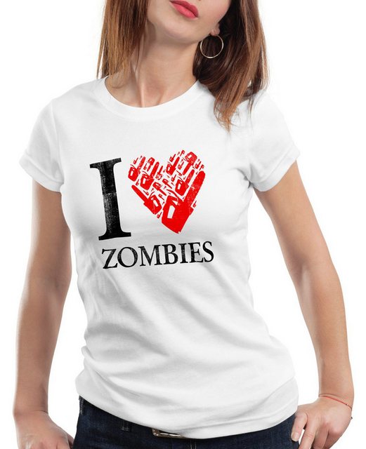 style3 T-Shirt Love Zombie walking kettensäge dead the halloween horror fil günstig online kaufen