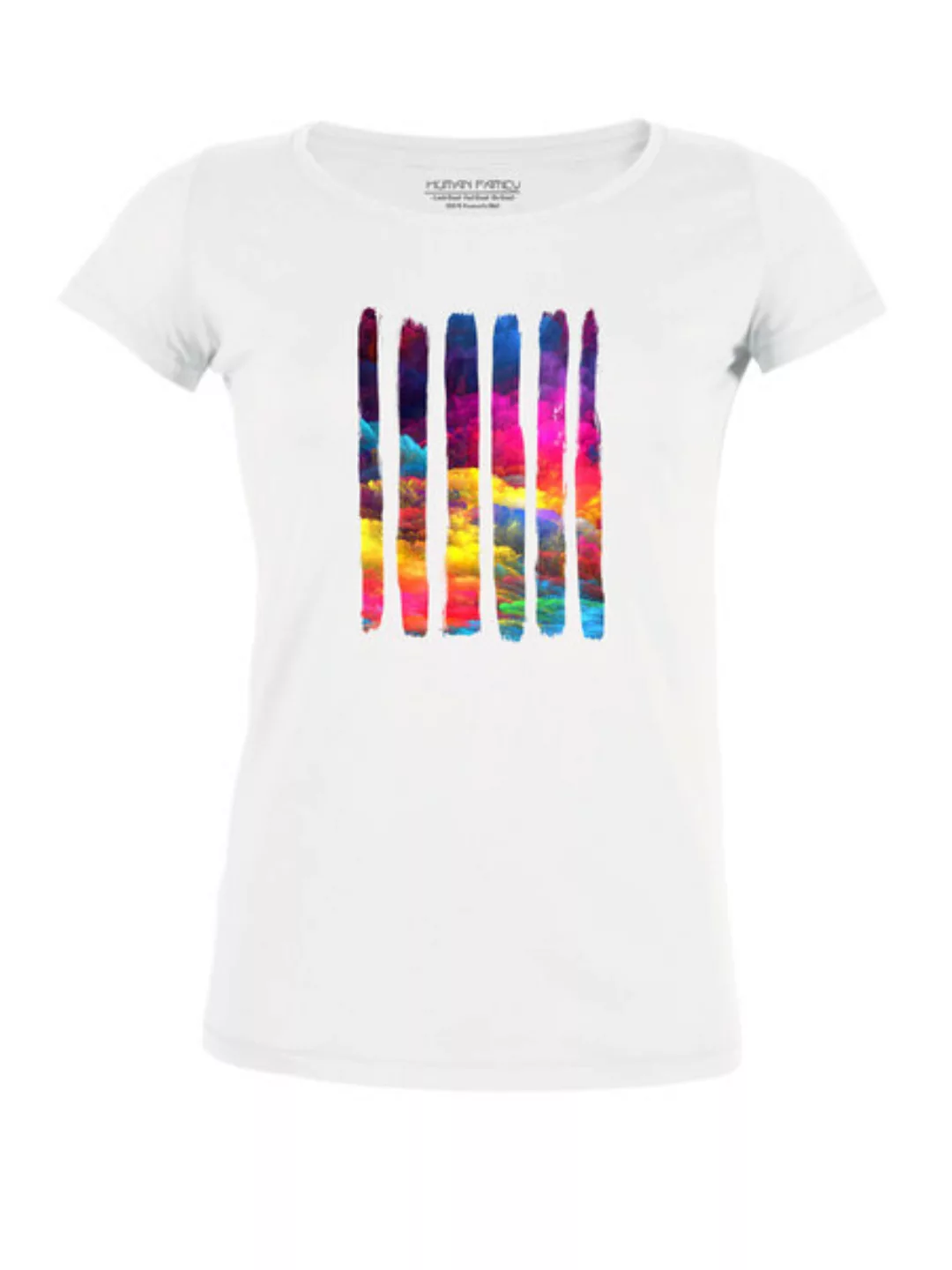 Bio Damen T-shirt "Colour Splash" Von Human Family günstig online kaufen