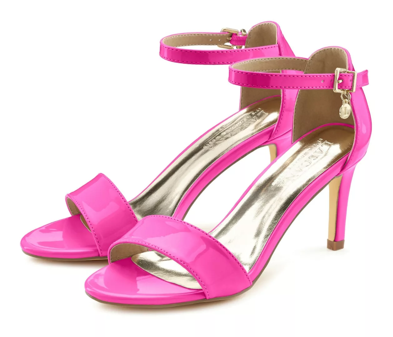 LASCANA High-Heel-Sandalette, im zeitlosen Design, Riemchensandalette VEGAN günstig online kaufen