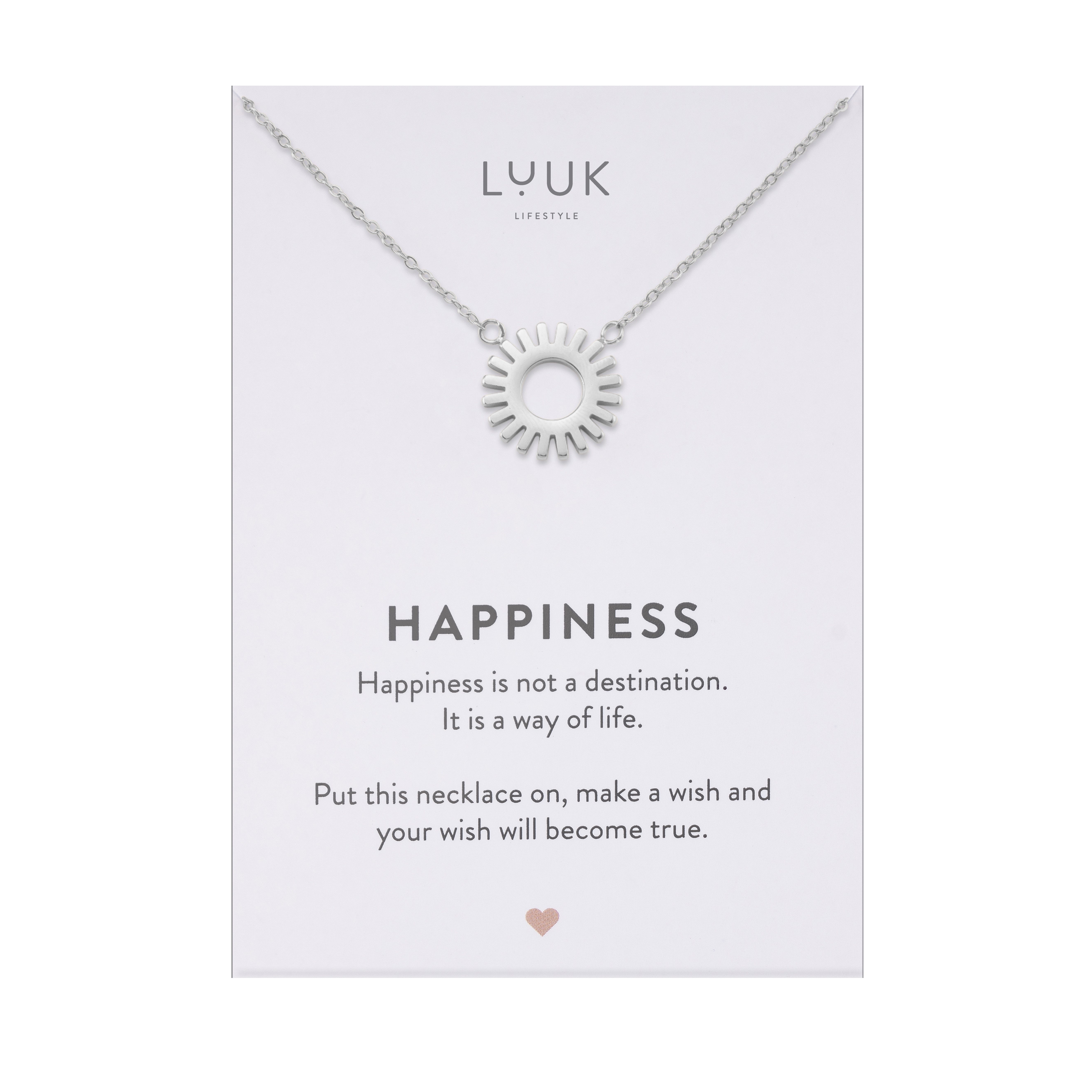 LUUK LIFESTYLE Kette mit Anhänger Sonnenkreis, günstig online kaufen