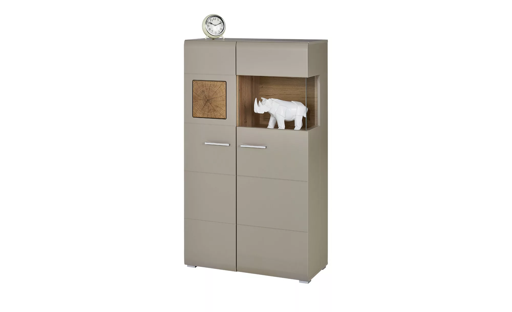 Vitrine  Cortina ¦ braun ¦ Maße (cm): B: 80 H: 139 T: 37 Kommoden & Sideboa günstig online kaufen