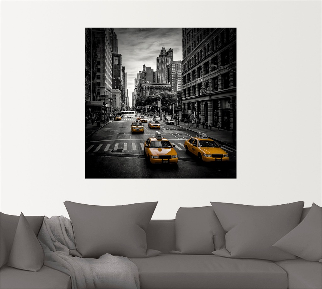 Artland Wandbild "New York City Verkehr 5th Avenue", Amerika, (1 St.), als günstig online kaufen