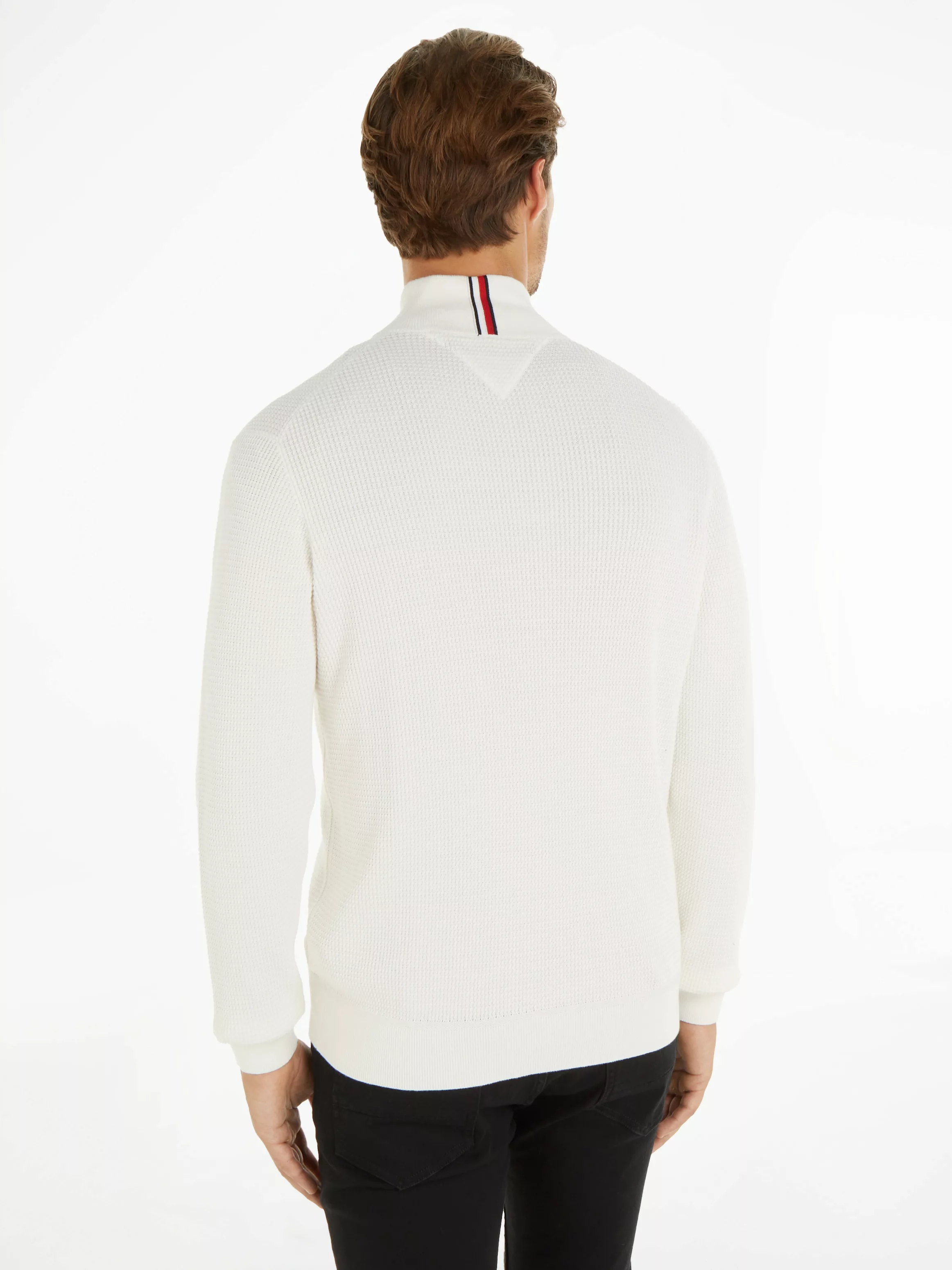 Tommy Hilfiger Cardigan REFINED STRUCTURE ZIP THRU mit feiner Struktur günstig online kaufen