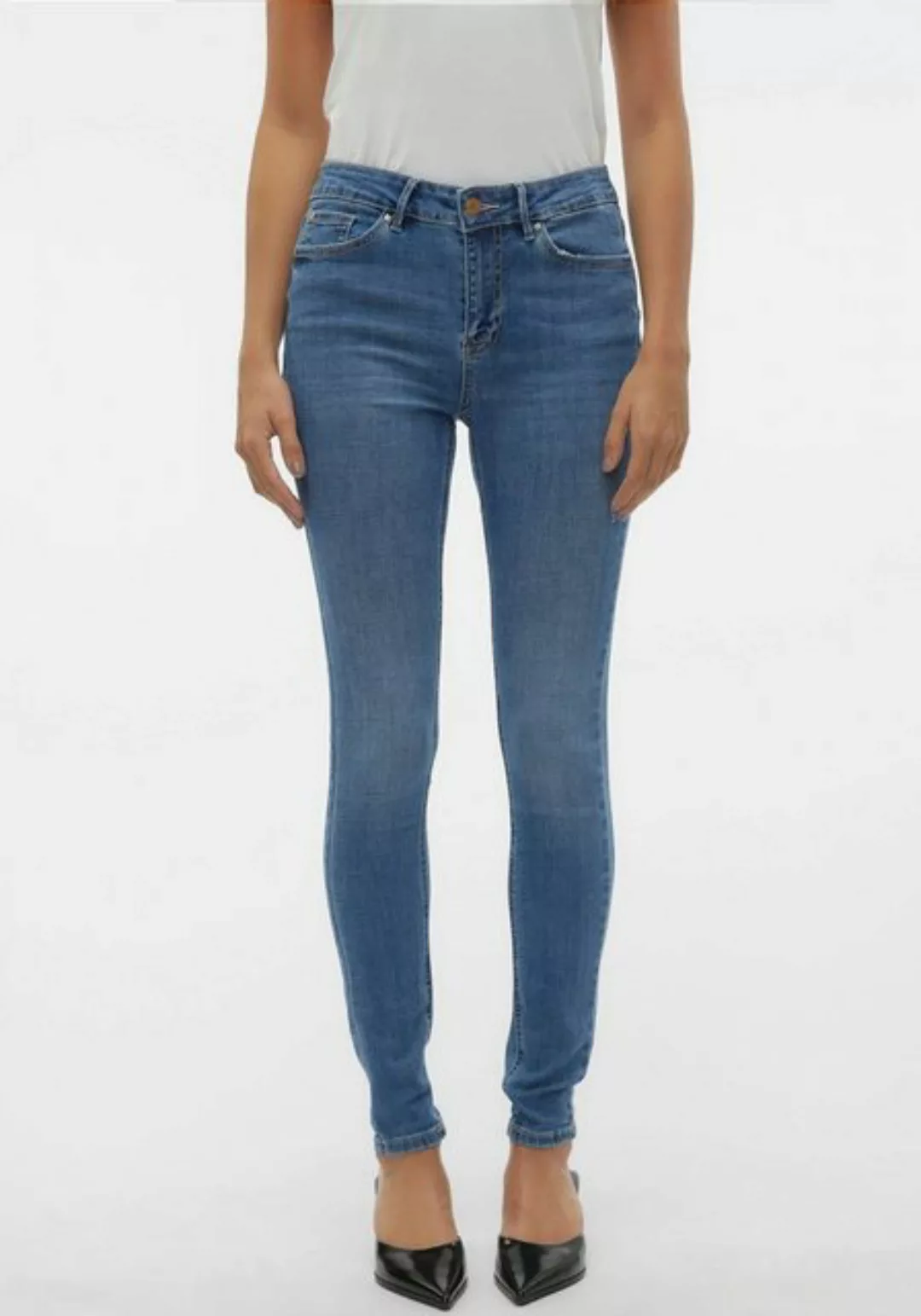 Vero Moda Skinny-fit-Jeans VMFLASH MR SKINNY JEANS LI347 NOOS günstig online kaufen