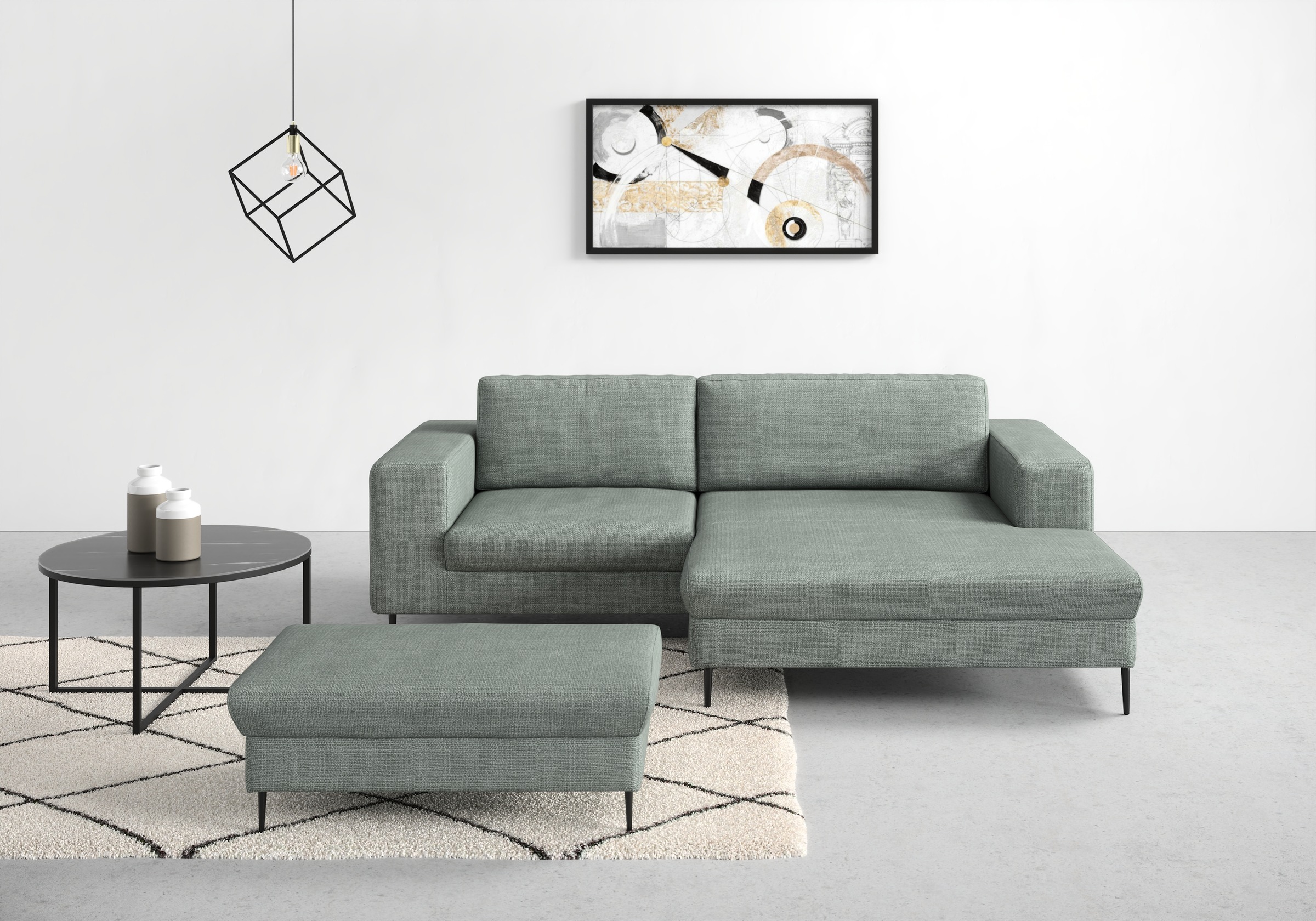 DOMO collection Ecksofa »Modica kompakt und elegant, Breite 244, L-Form«, m günstig online kaufen