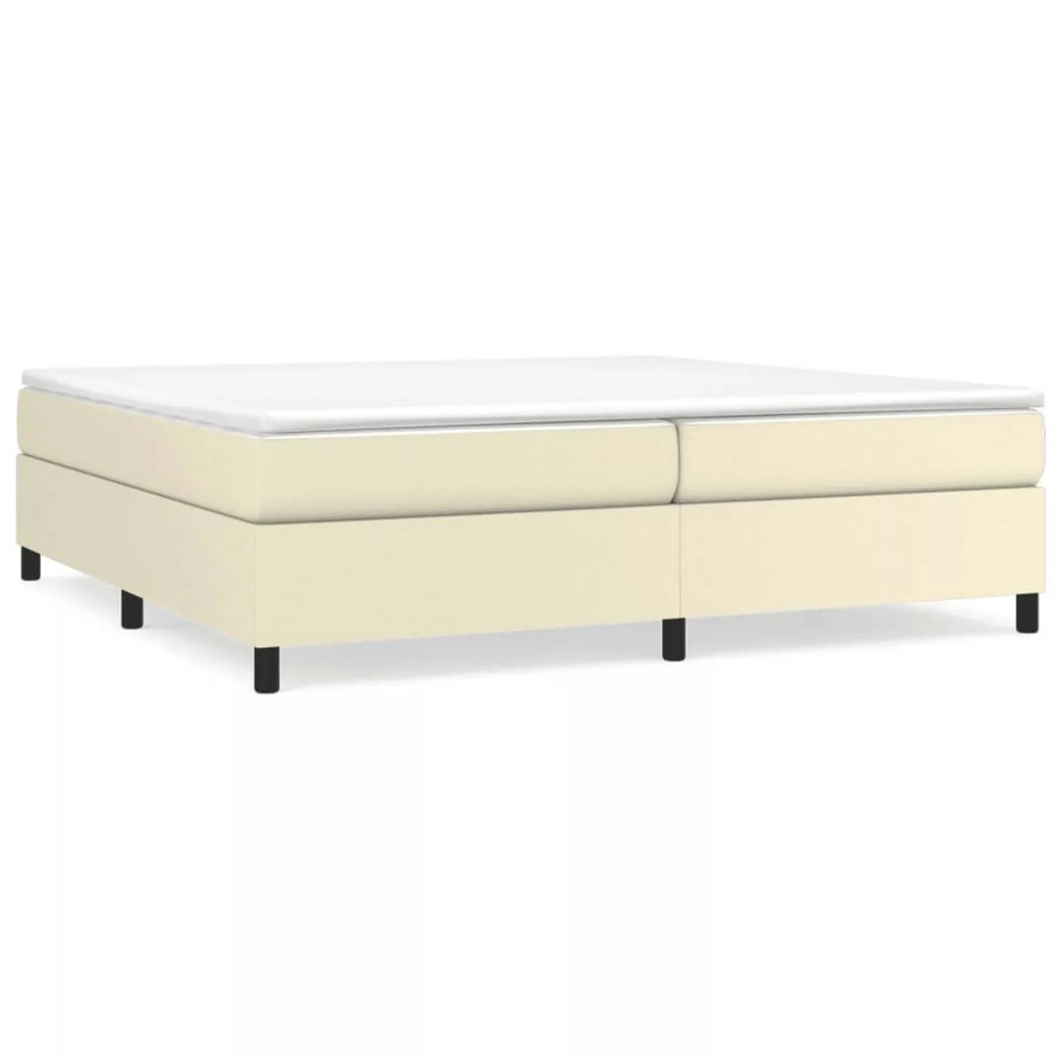 Vidaxl Boxspringbett Creme 200x200 Cm Kunstleder günstig online kaufen