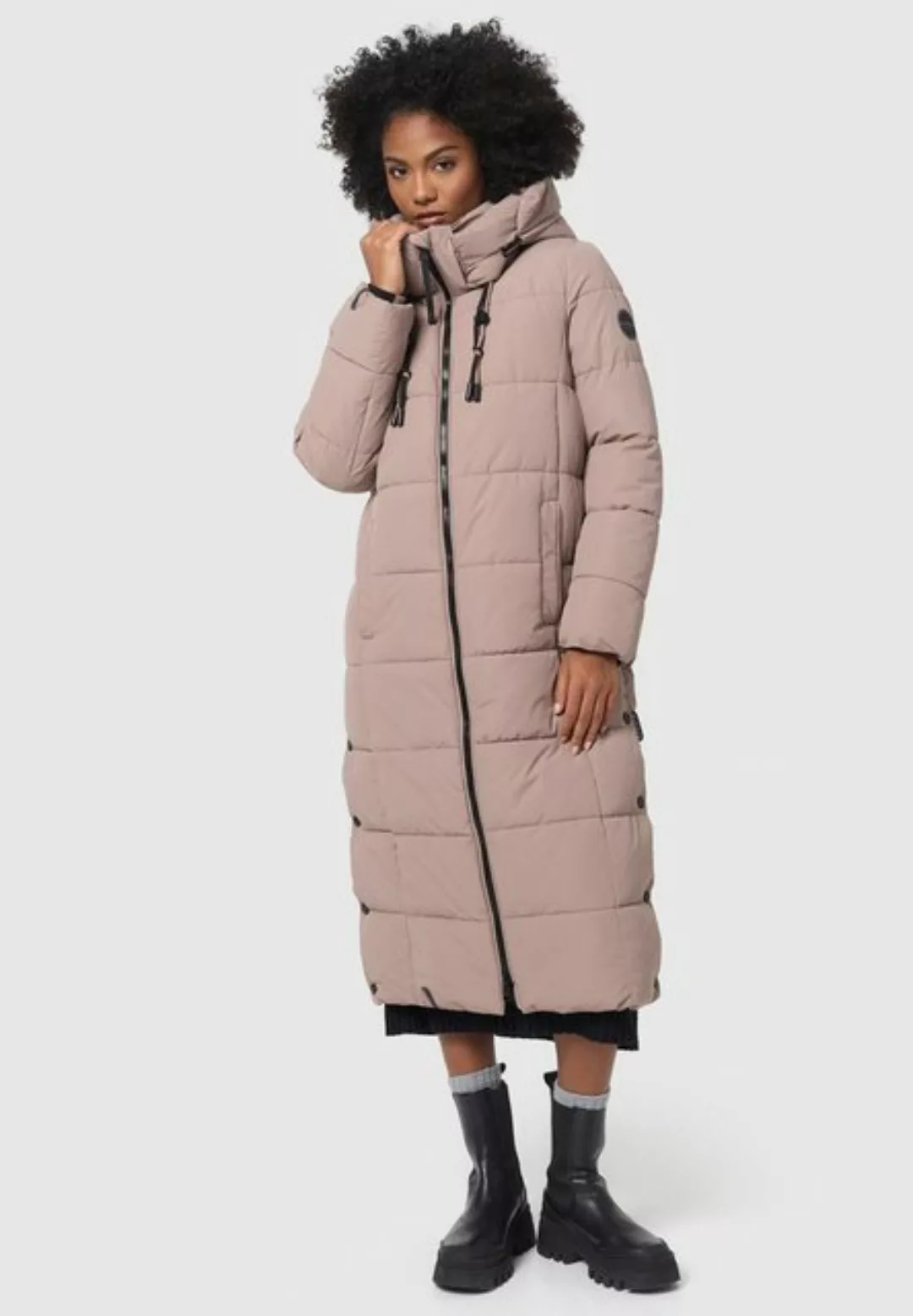 Marikoo Winterjacke Nadeshikoo XIV extra langer Winter Mantel gesteppt günstig online kaufen