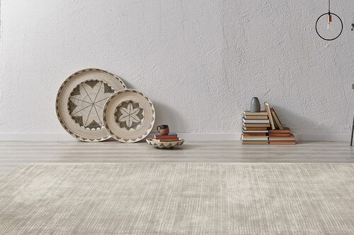Padiro Teppich »Bridget 125«, rechteckig, 10 mm Höhe, Kurzflor, Hoch-Tief-S günstig online kaufen
