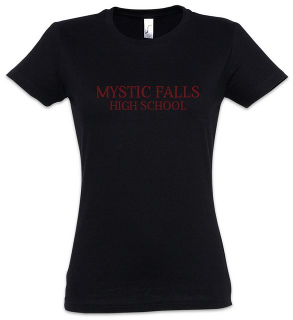 Urban Backwoods Print-Shirt Mystic Falls High School Damen T-Shirt Vampire günstig online kaufen