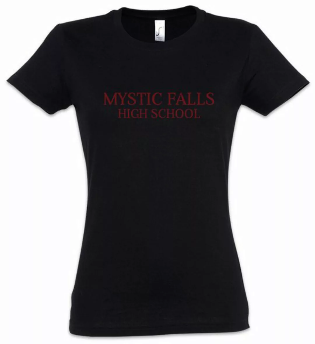 Urban Backwoods Print-Shirt Mystic Falls High School Damen T-Shirt Vampire günstig online kaufen