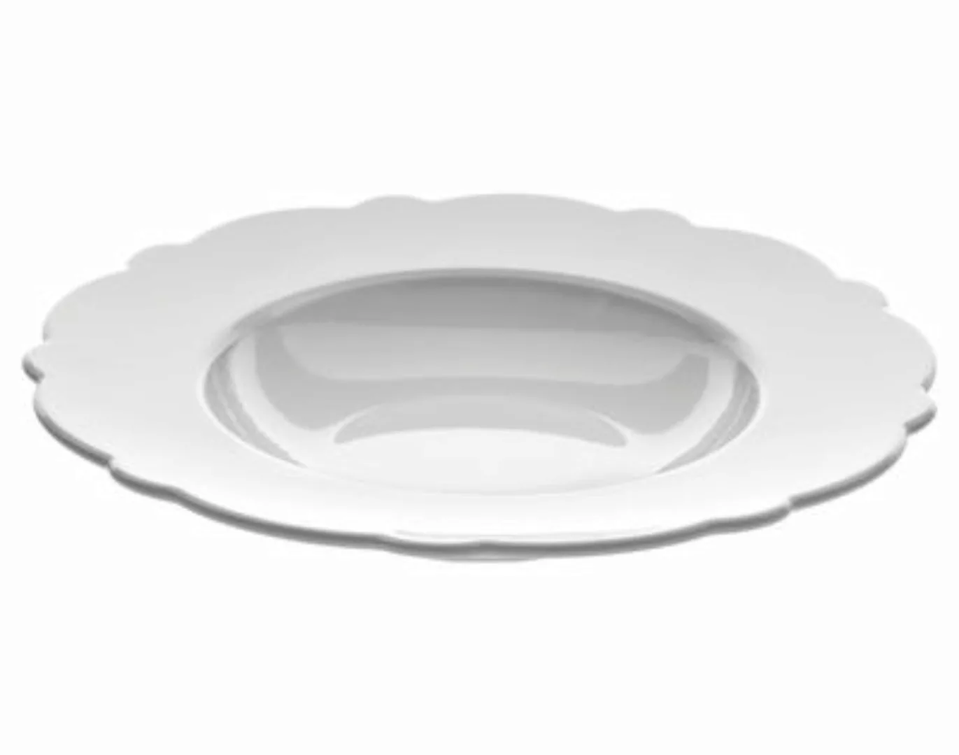 Suppenteller Dressed keramik weiß Ø 23 cm - Alessi - Weiß günstig online kaufen