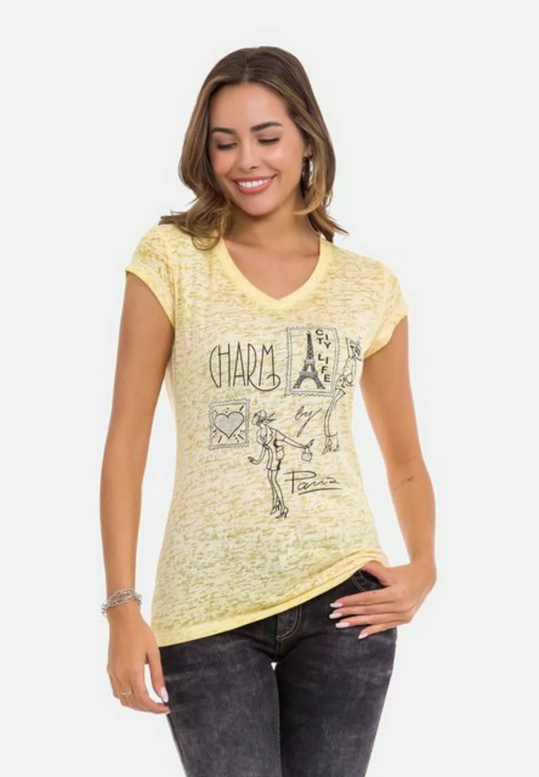 Cipo & Baxx T-Shirt im tollen Designer-Look günstig online kaufen