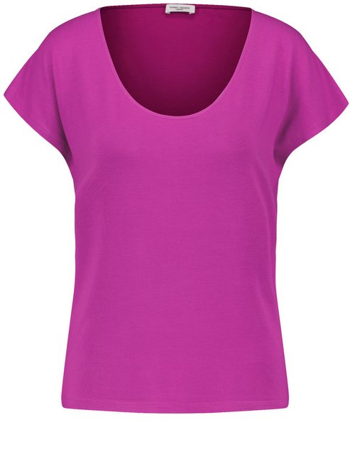 GERRY WEBER Kurzarmshirt Figurumspielendes T-Shirt mit rundem Ausschnitt günstig online kaufen