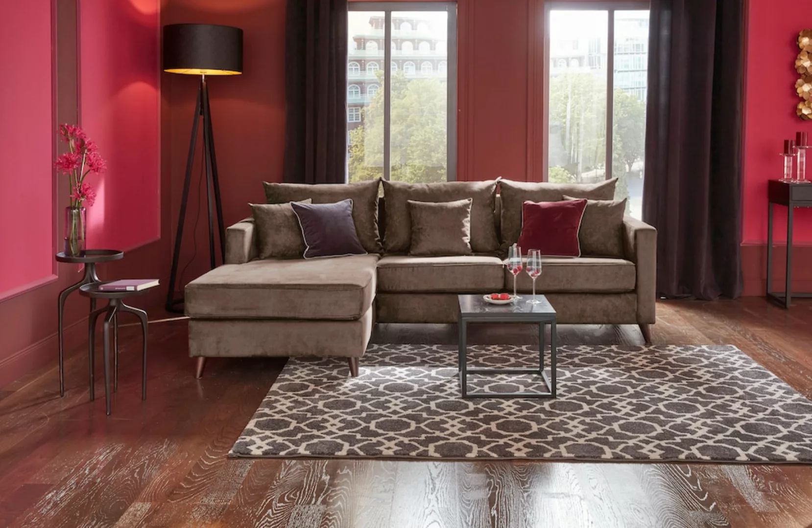 Guido Maria Kretschmer Home&Living Ecksofa "Renesse L-Form", lose Kissen, K günstig online kaufen