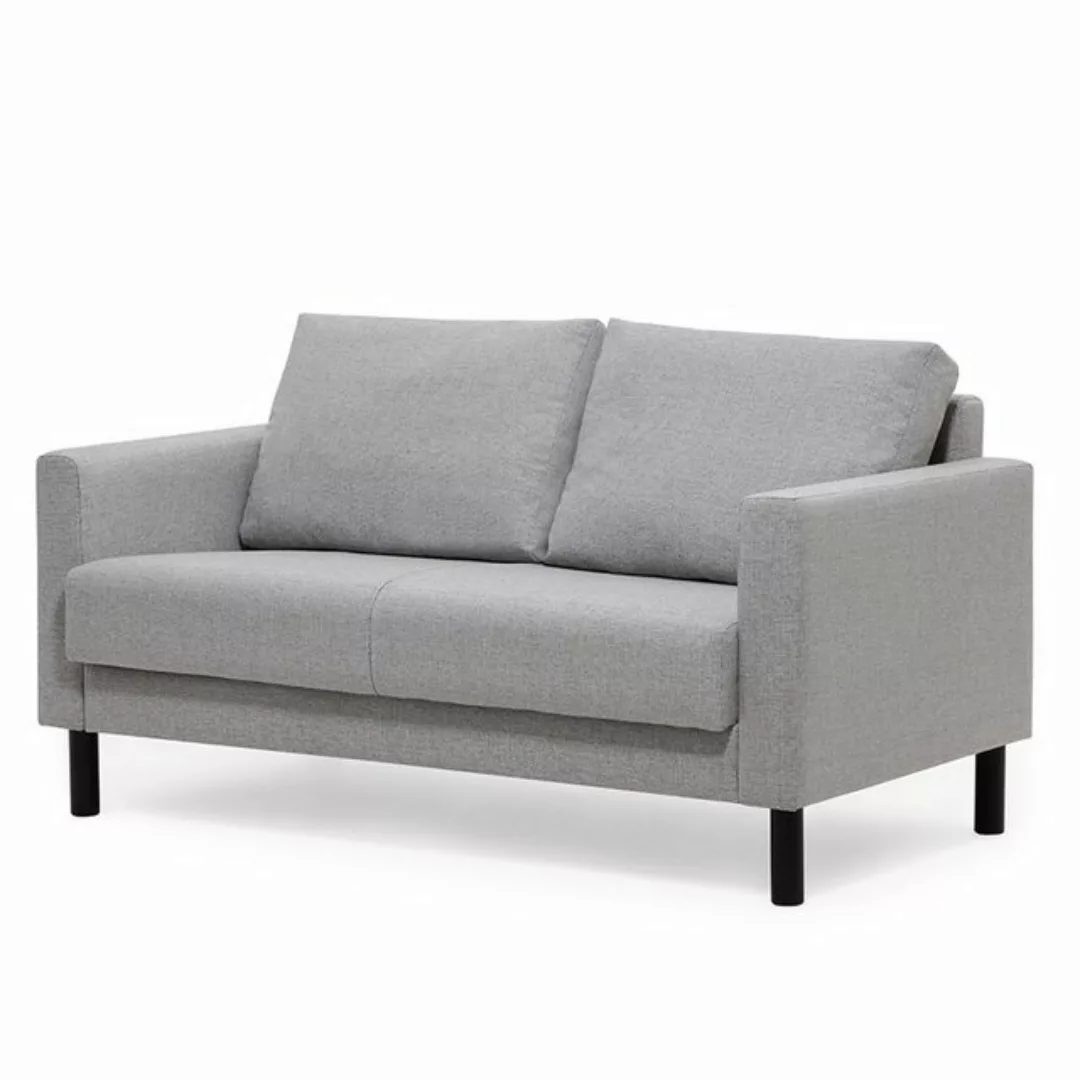 trendteam 2-Sitzer, Sofa Couch Polstersofa 2-Sitzer in Grau, werkzeuglose M günstig online kaufen