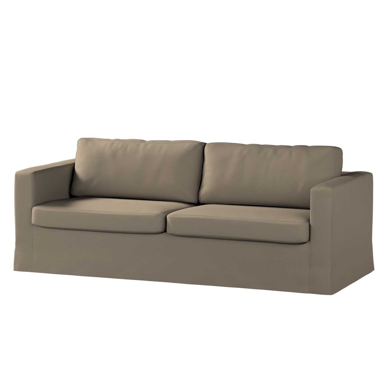 Bezug für Karlstad 3-Sitzer Sofa nicht ausklappbar, lang, mokka, Bezug für günstig online kaufen