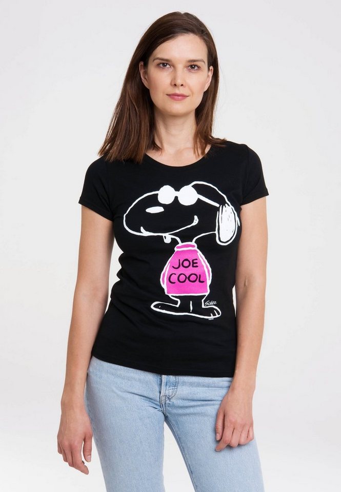 LOGOSHIRT T-Shirt Peanuts - Snoopy - Joe Cool mit lizenziertem Originaldesi günstig online kaufen