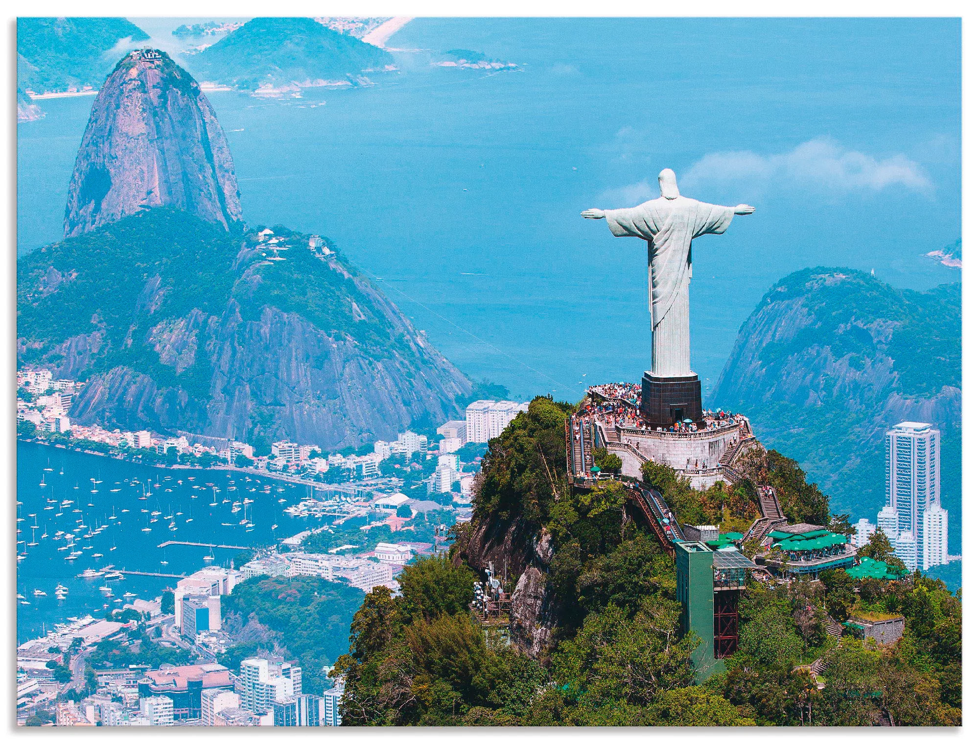 Artland Wandbild »Rio de Janeiro mit Cristo«, Gebäude, (1 St.), als Alubild günstig online kaufen