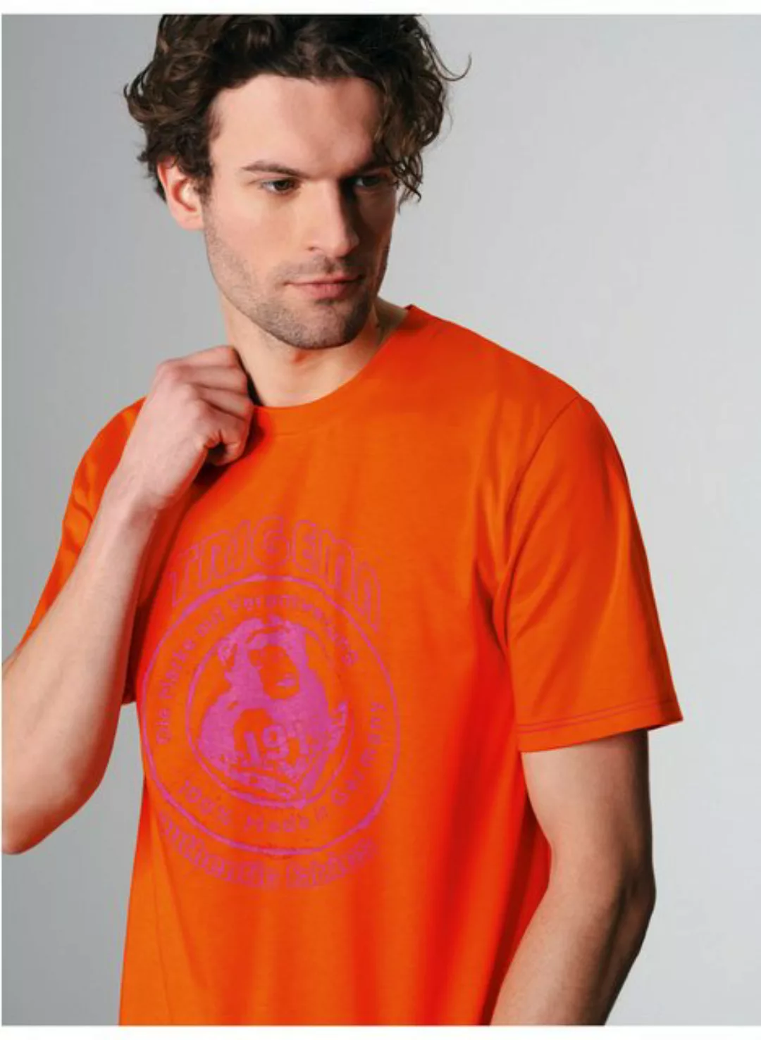 Trigema T-Shirt TRIGEMA T-Shirt mit großem Printmotiv "TRIGEMA 1919" (1-tlg günstig online kaufen