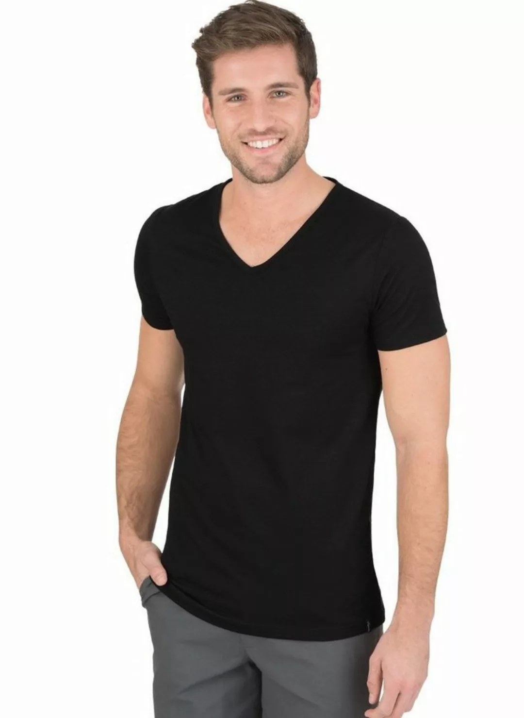 Trigema T-Shirt TRIGEMA V-Shirt Slim Fit (1-tlg) günstig online kaufen