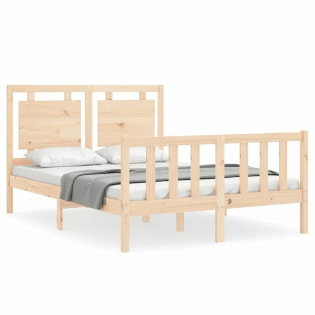 furnicato Bett Massivholzbett mit Kopfteil 140x200 cm günstig online kaufen
