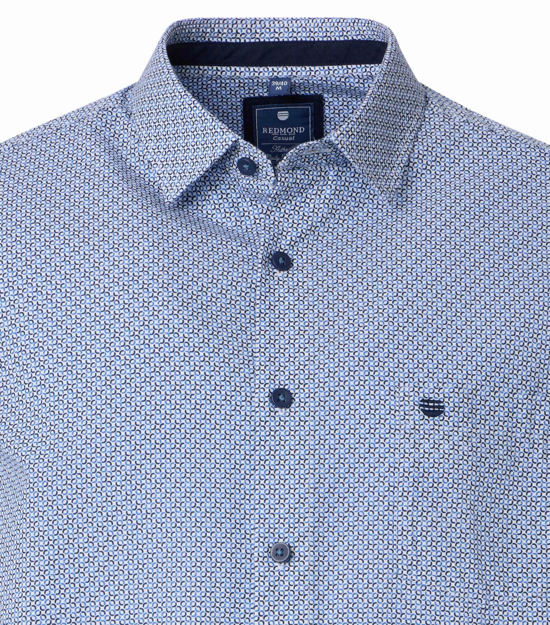 Redmond Kurzarmhemd Druck Modern Fit günstig online kaufen