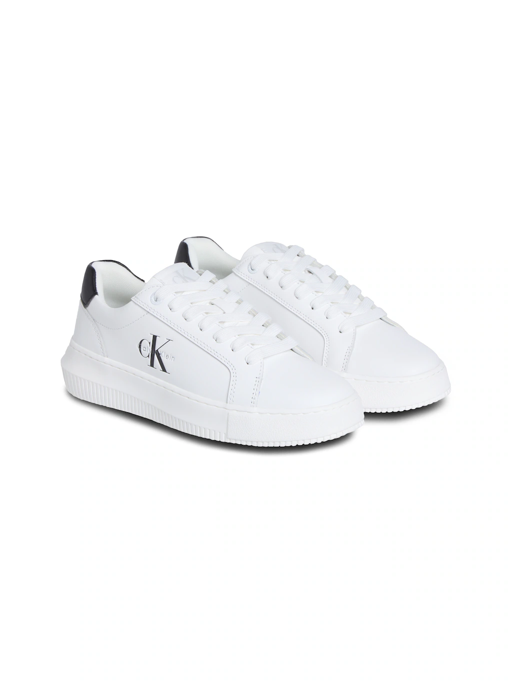 Calvin Klein Jeans Plateausneaker "CHUNKY CUPSOLE MONO LTH WN", Schnürschuh günstig online kaufen