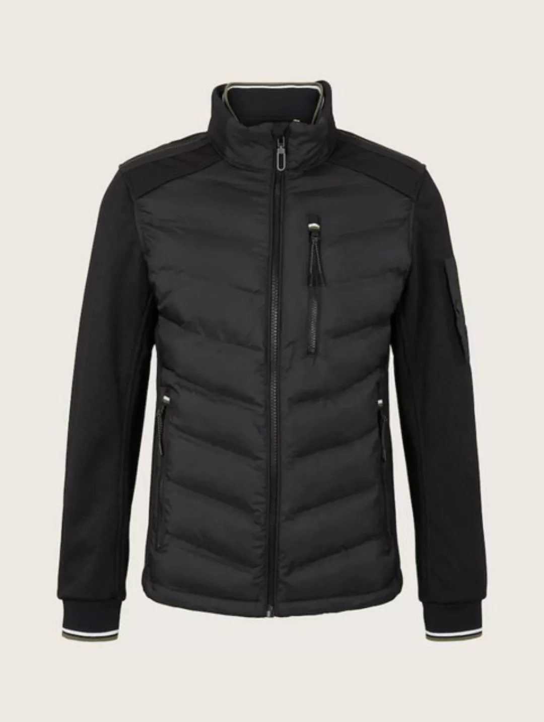 TOM TAILOR Blouson Halb Wattierte Steppjacke ohne Kapuze Outdoor Übergangs günstig online kaufen