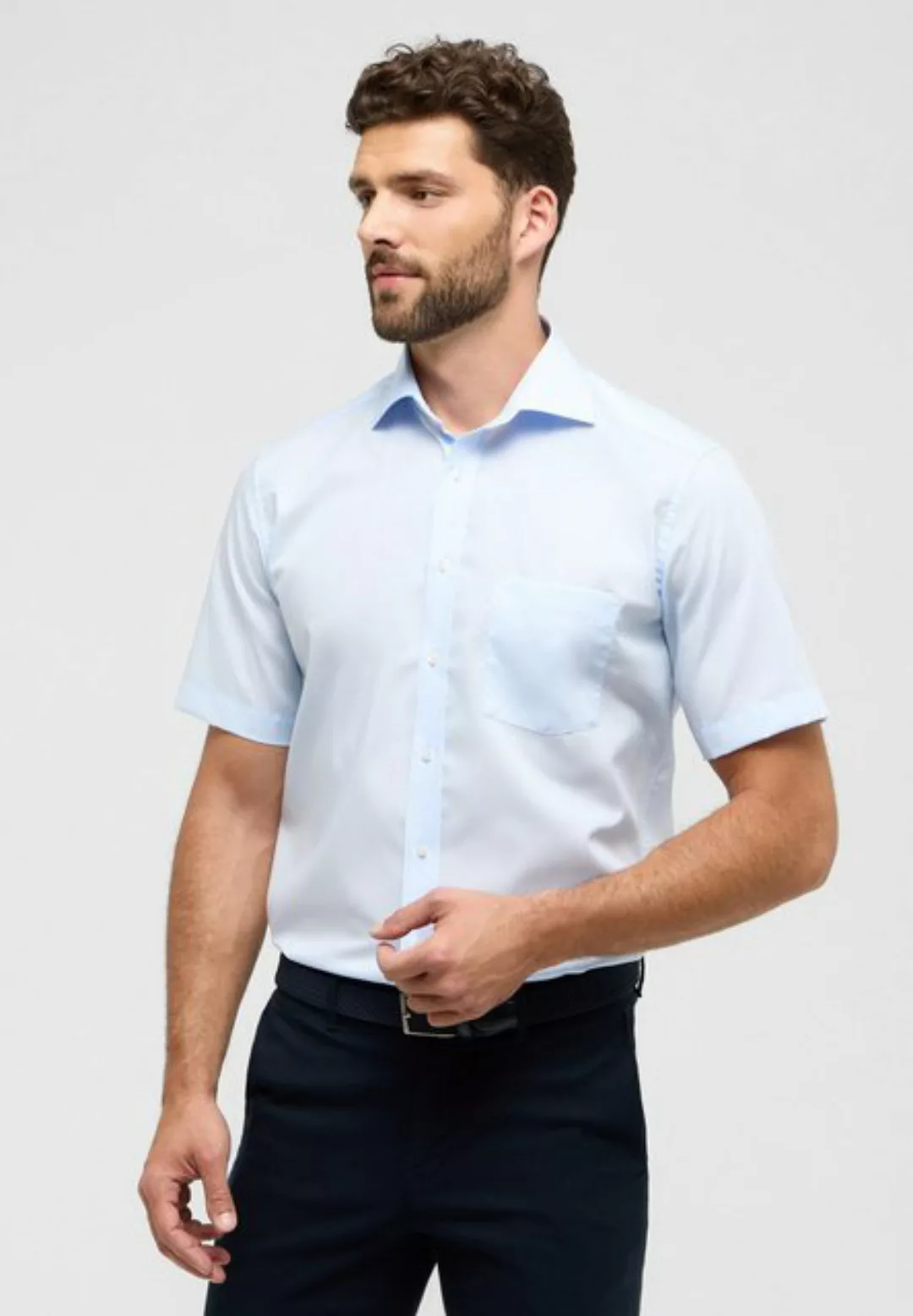 Eterna Kurzarmhemd MODERN FIT NON IRON (bügelfrei) günstig online kaufen