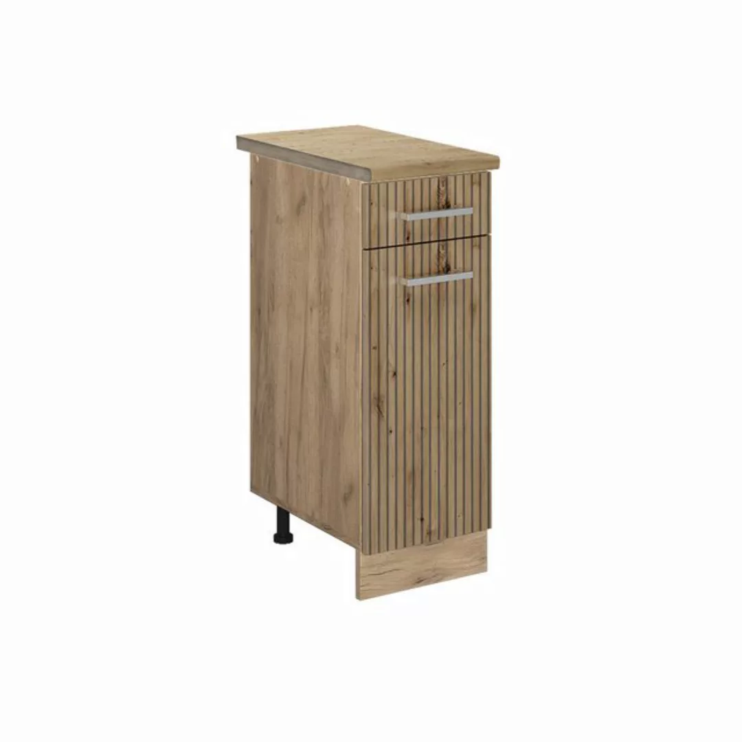 Vicco Unterschrank R-Line, Artisan-Eiche/Goldkraft Eiche, 30 cm, AP Eiche günstig online kaufen