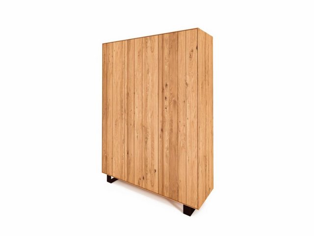 Natur24 Kleiderschrank Kleiderschrank Leeds Wildeiche 149x50x210 gestell mi günstig online kaufen