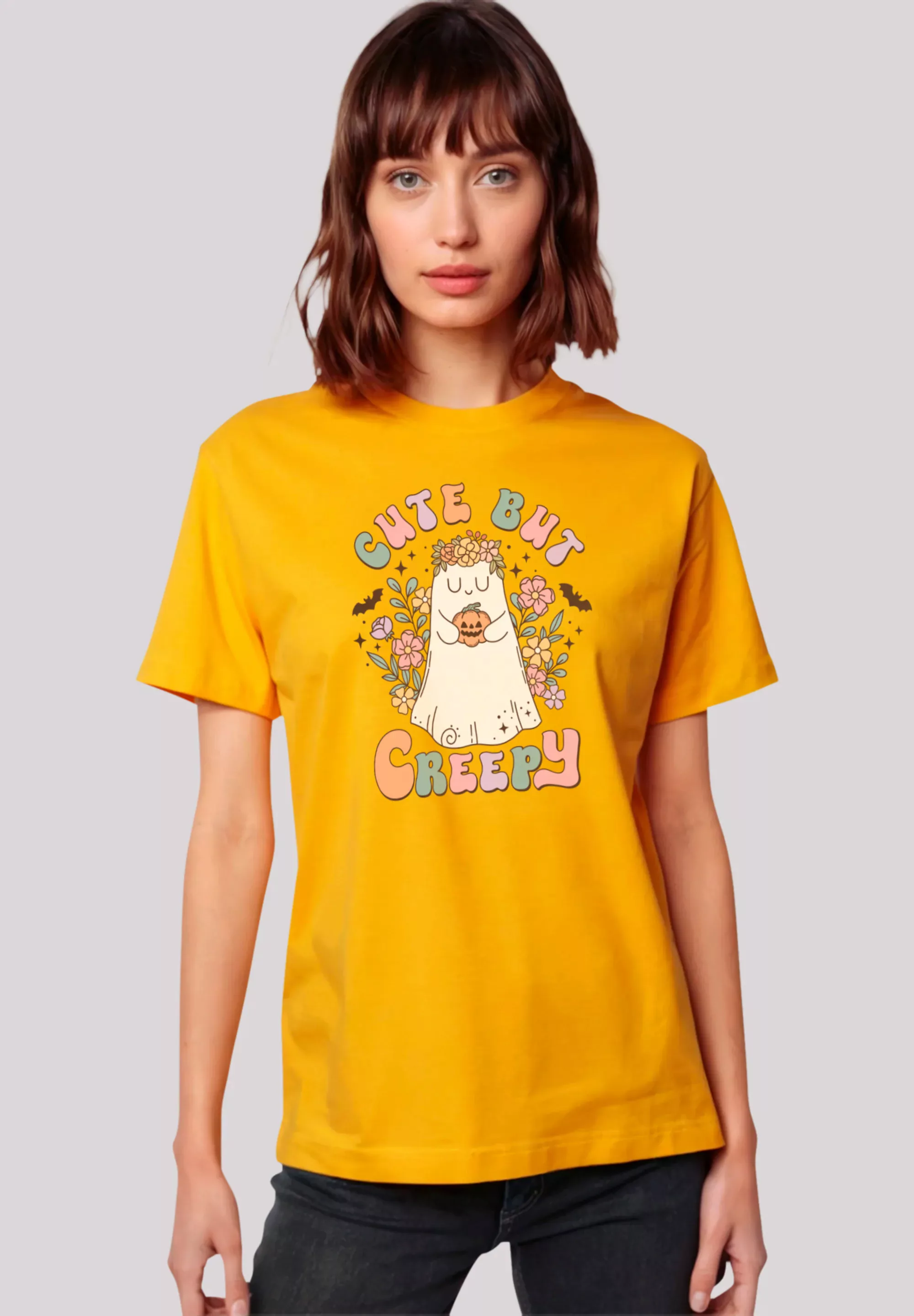 F4NT4STIC T-Shirt "Retro Halloween Cute But Creepy", Premium Qualität, Hall günstig online kaufen