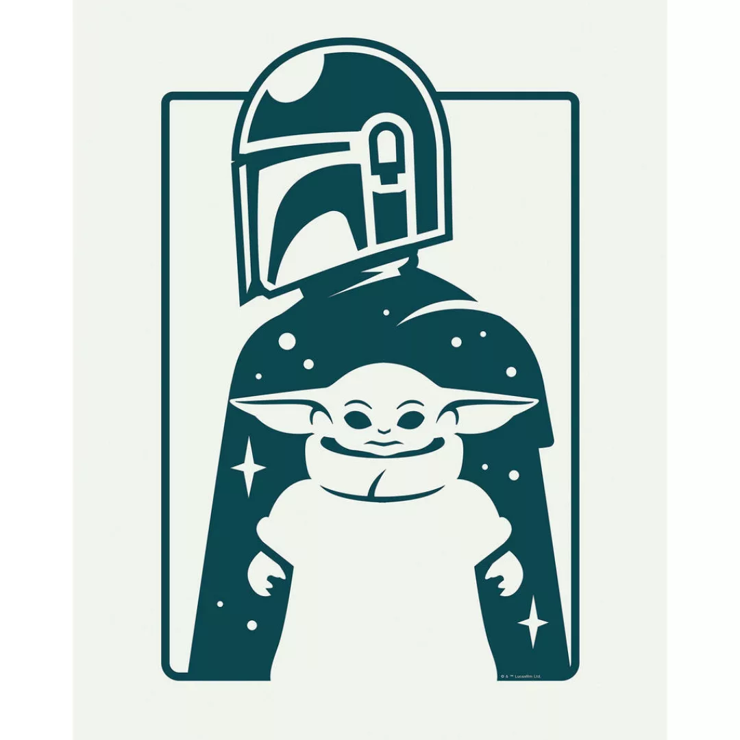 Komar Poster Mandalorian The Child and Father Disney B/L: ca. 40x50 cm günstig online kaufen