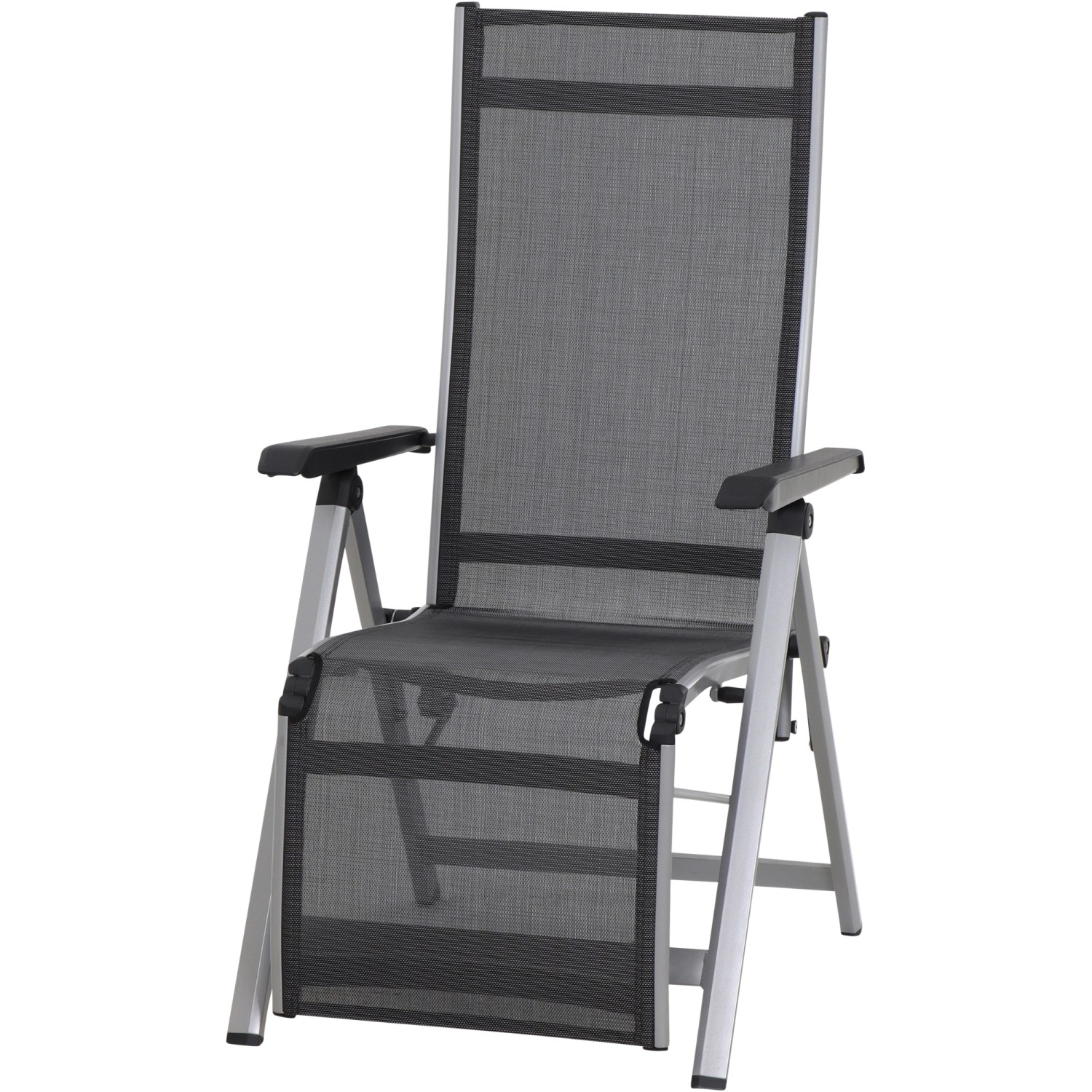Siena Garden Relaxsessel Tesoro 72 cm x 60,5 cm x 111 cm Silber günstig online kaufen