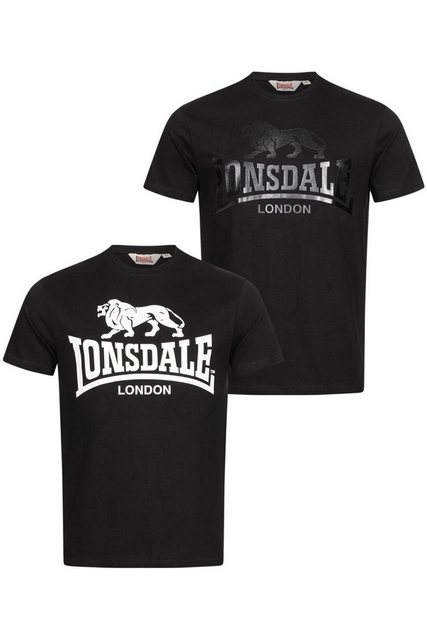 Lonsdale T-Shirt Lonsdale Herren T-Shirt Doppelpack Kelso günstig online kaufen