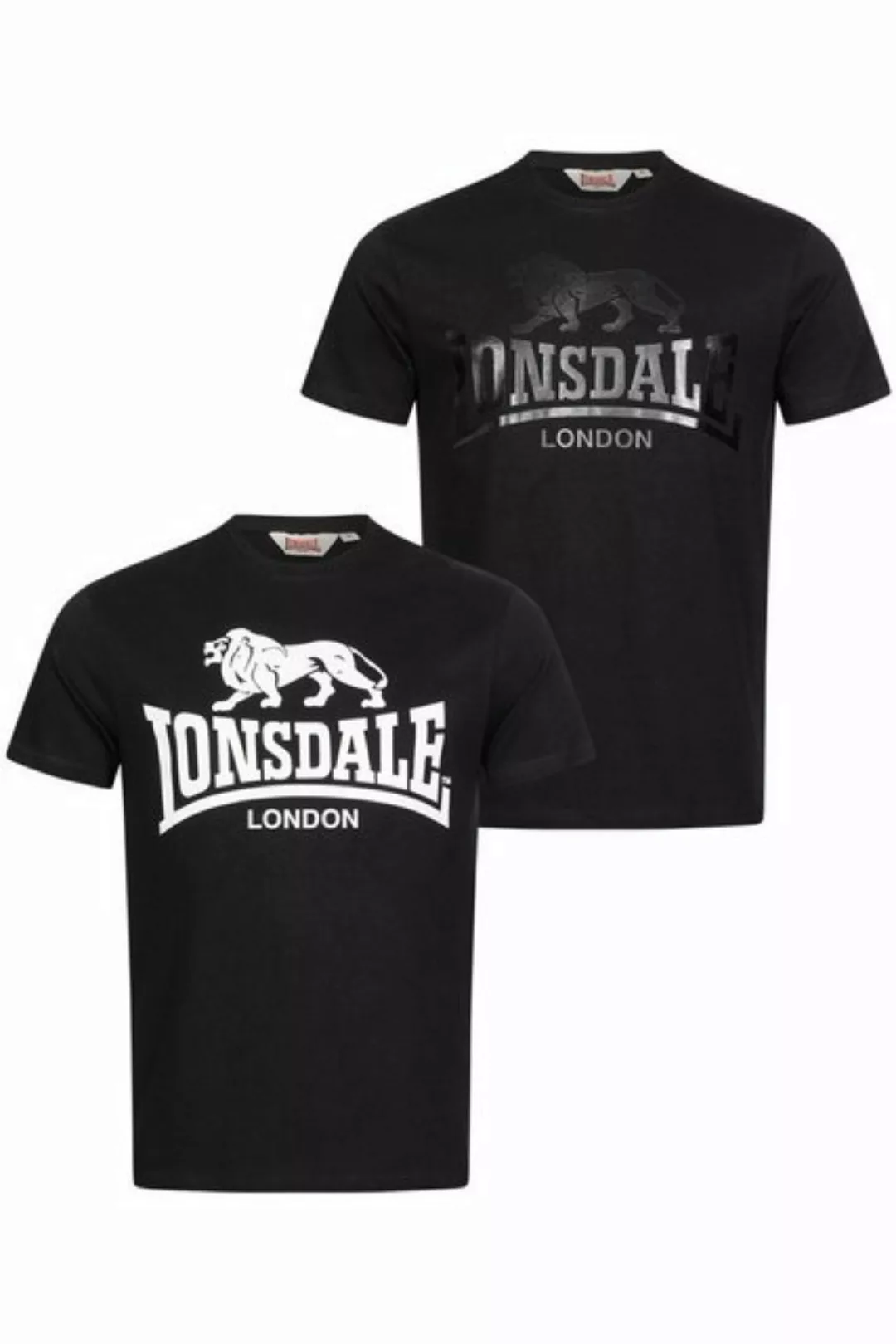 Lonsdale T-Shirt Lonsdale Herren T-Shirt Doppelpack Kelso günstig online kaufen