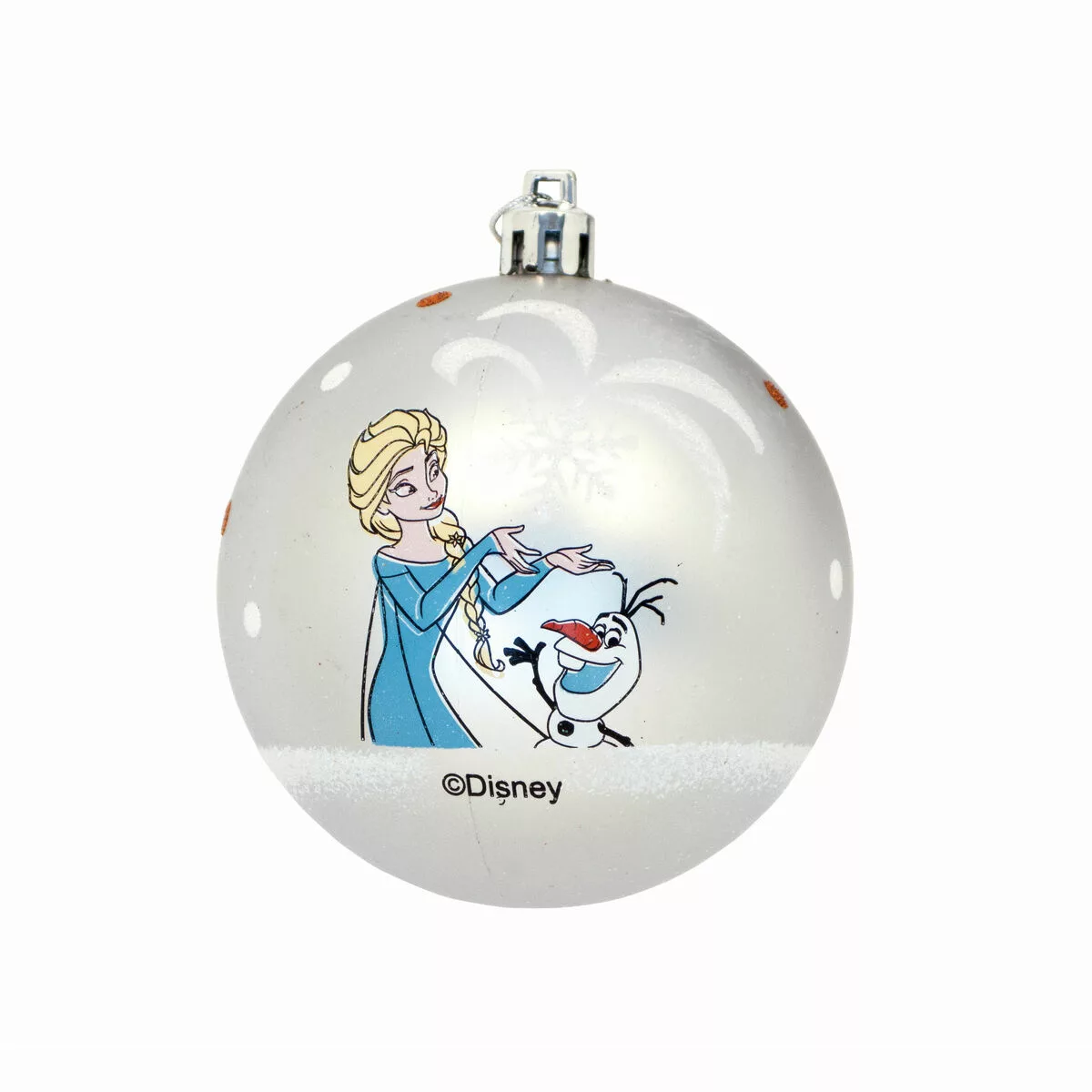 Weihnachtsbaumkugel Frozen Memories Silberfarben 6 Stück Kunststoff (ø 8 Cm günstig online kaufen