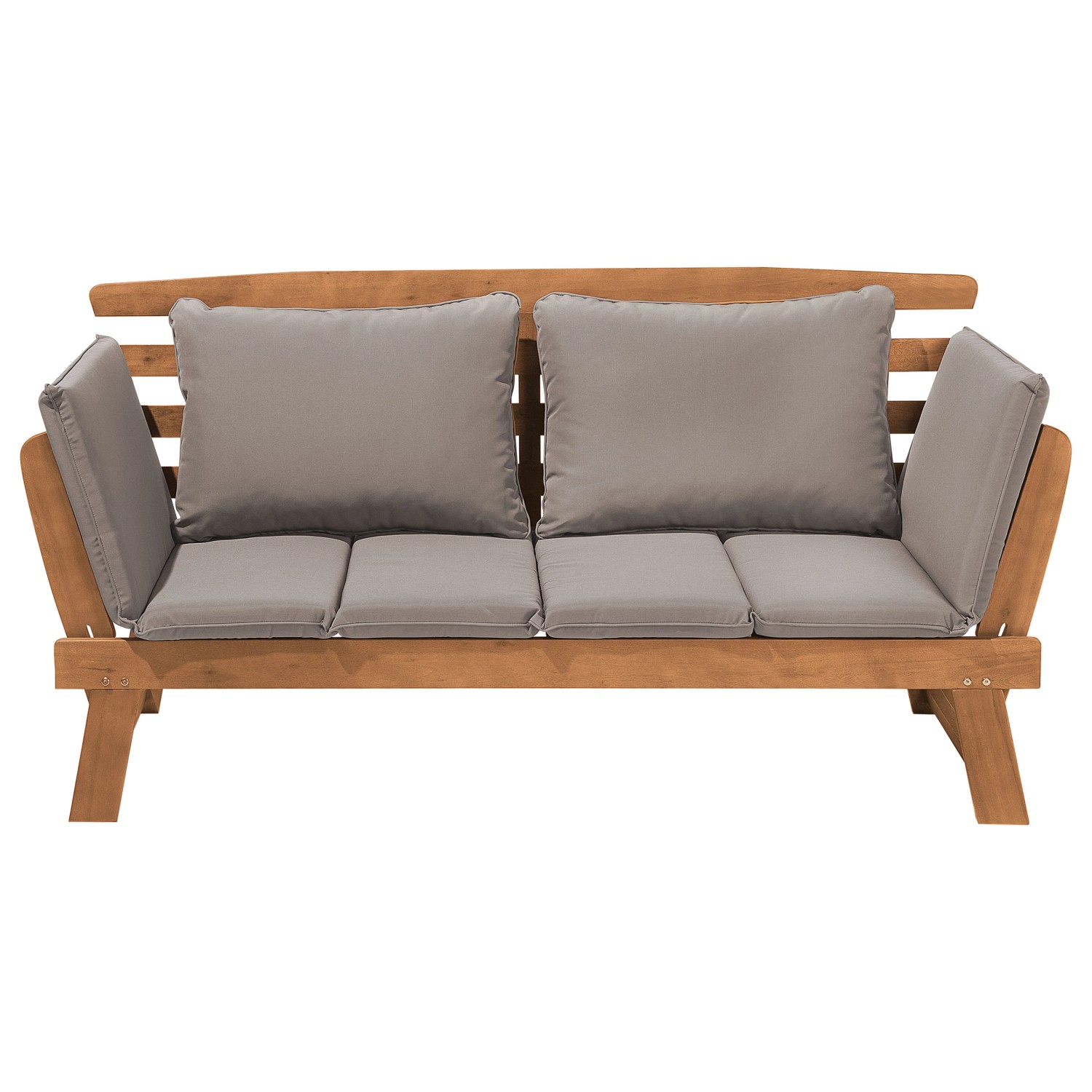 Beliani Gartenbank Heller Holzfarbton Beige 66x210x82 günstig online kaufen