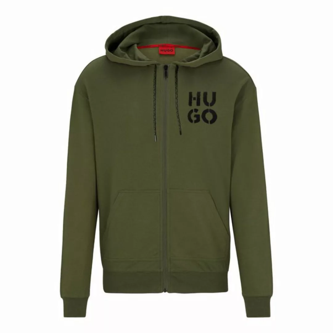 HUGO Sweatjacke Spray Logo Jacket mit Marken-Logo günstig online kaufen