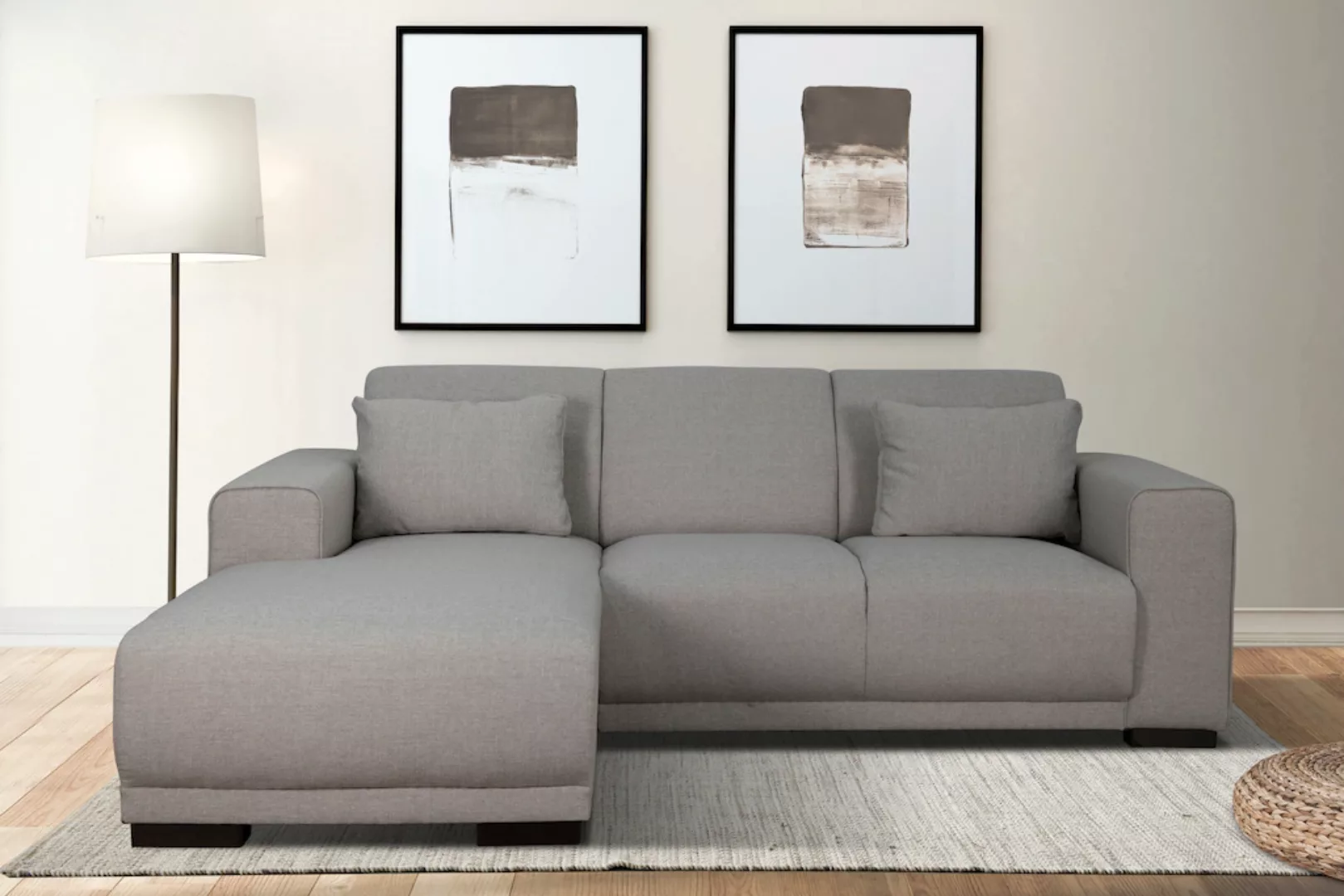 Home affaire Ecksofa "Bornholm inkl. 2 Kissen, Stellmaße 234x162 cm L-Form" günstig online kaufen