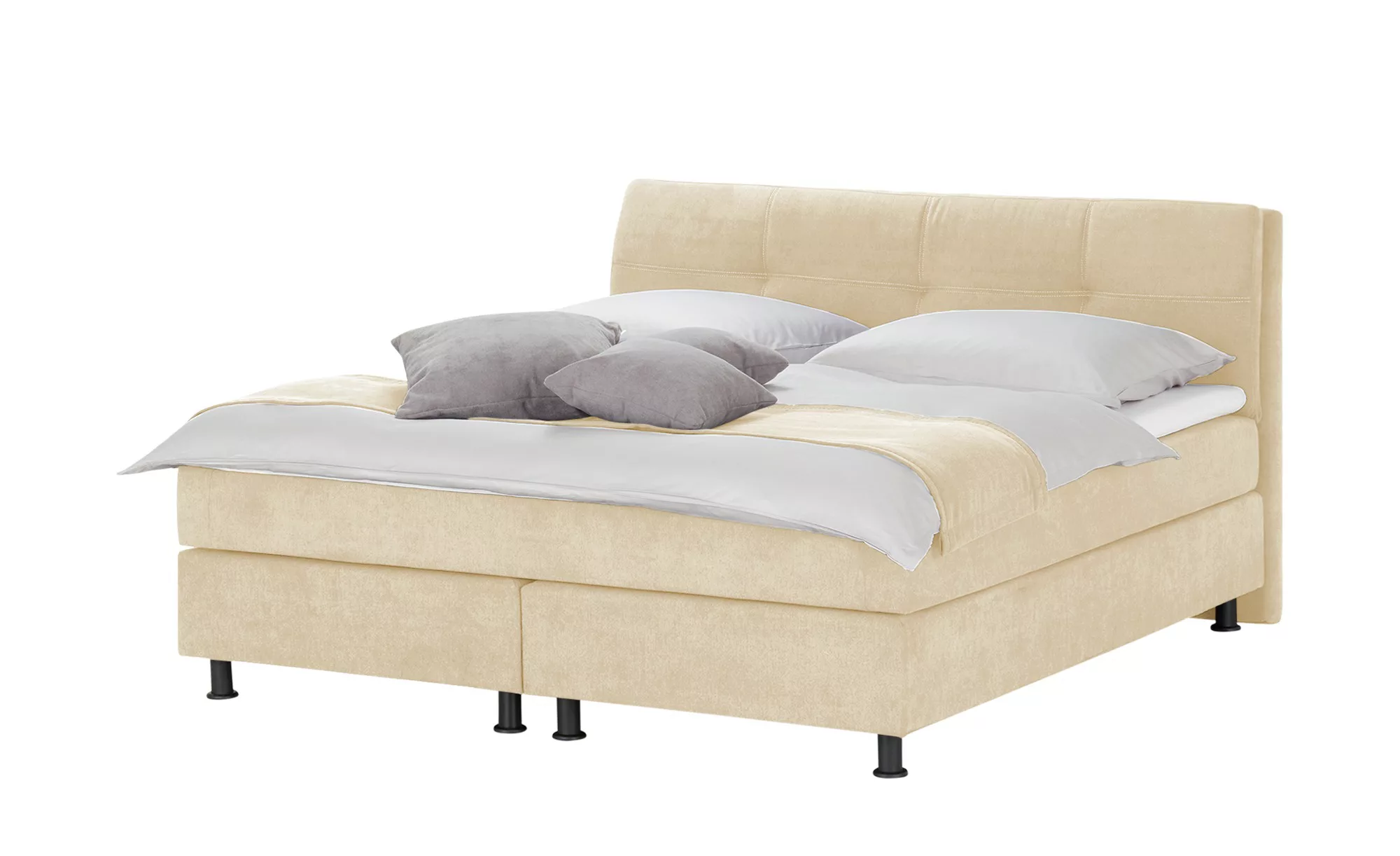 SKAGEN BEDS Boxspringbett - beige - 185 cm - 112,5 cm - Betten > Boxspringb günstig online kaufen