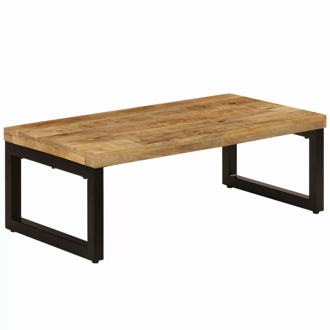 Couchtisch 110 X 50 X 35 Cm Mango-massivholz Und Stahl günstig online kaufen