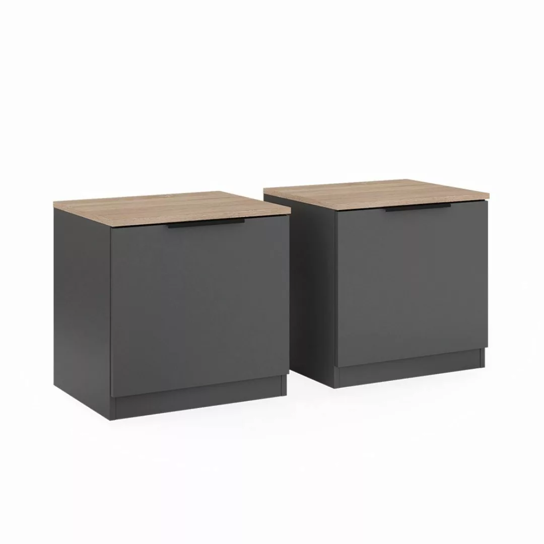 Vicco Nachtschrank Betti, Anthrazit/Eiche, 50 x günstig online kaufen