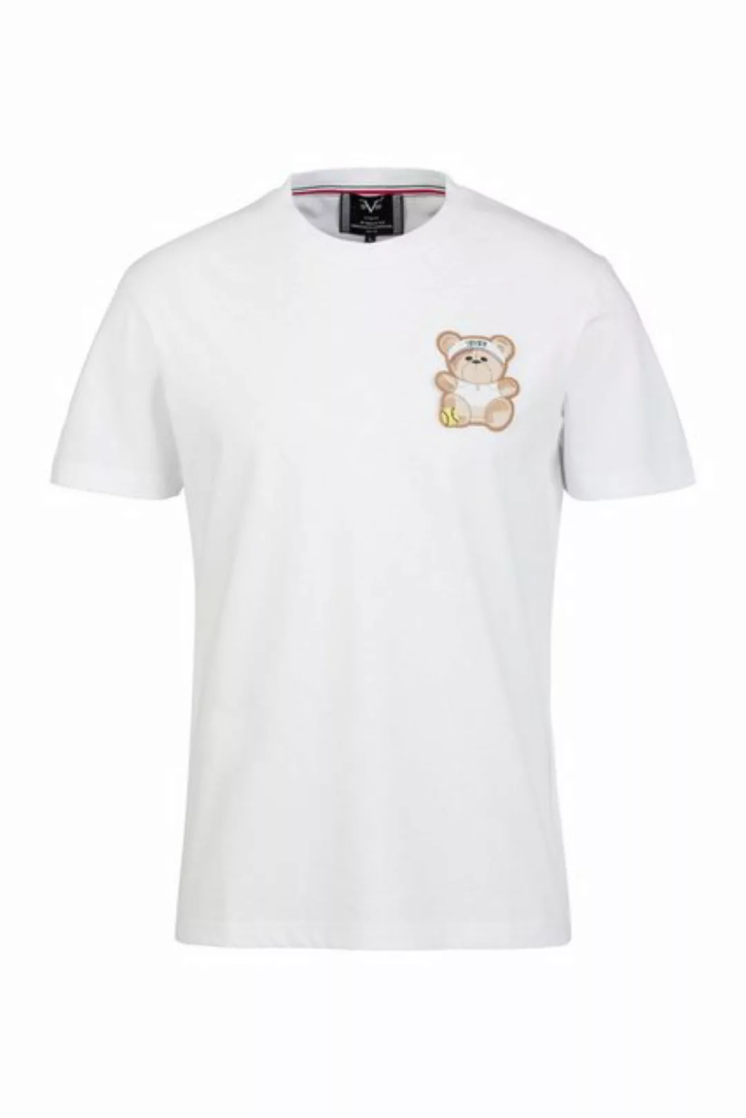 19V69 ITALIA T-Shirt RAFAEL TEDDY mit kleinem Teddypatch günstig online kaufen