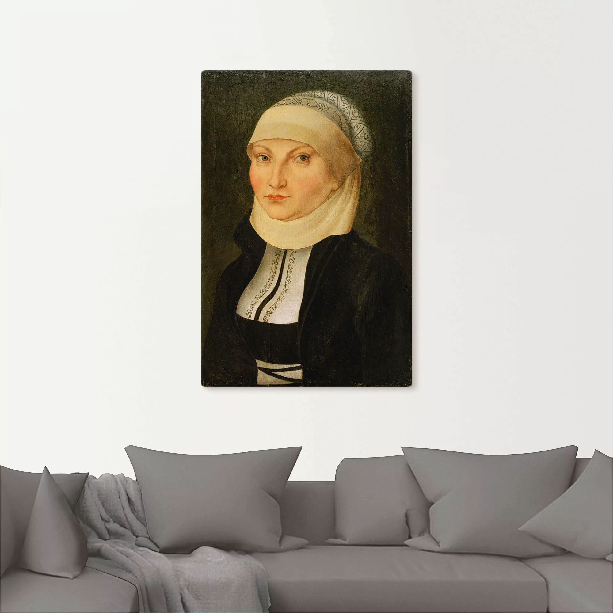 Artland Leinwandbild "Katharina von Bora", Portrait, (1 St.), auf Keilrahme günstig online kaufen