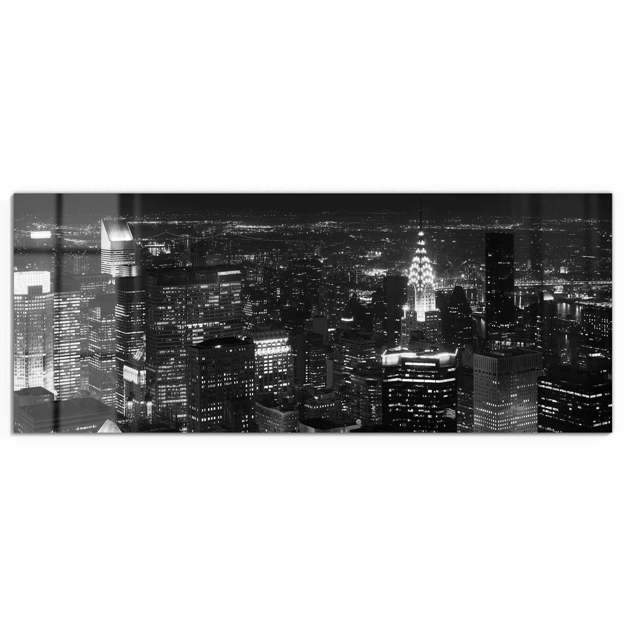 DEQORI Glasbild 'Nächtliches Manhattan', 'Nächtliches Manhattan', günstig online kaufen