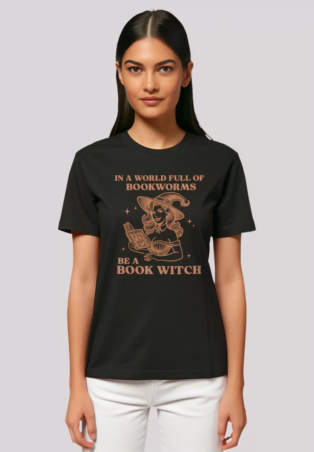 F4NT4STIC T-Shirt "Halloween Witch be a book witch", Premium Qualität, Hall günstig online kaufen