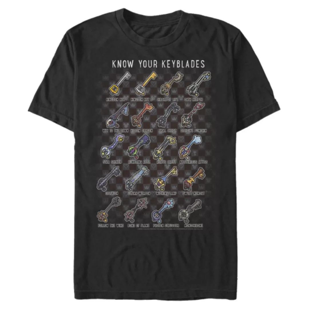 Disney - Kingdom Hearts - Keyblade Chart - Männer T-Shirt günstig online kaufen